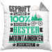 Mountainbiker Geschenk Lustiger Spruch für Mountainbiker Geschenkidee Bester Mountainbiker Der WeltKissen mit Füllung 40x40 (Grau) Grau Trendation