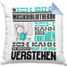 Musikbibliothekar Geschenk Kissen mit Füllung 40x40 Lustige Geschenkdiee für einen Musikbibliothekar Geburtstag Ich Bin Musikbibliothekar Ich Kann Es Dir Erklären Aber Nicht Für Dich Verstehen (Grau) Blau Trendation