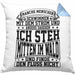 Lustiger Spruch Kissen mit Füllung 40x40 Geschenk Manchen Menschen Schwimmen Mit Dem Strom Ich Steh Mittem Im Wald Und Finde Den Fluss Nicht (Grau) Blau Trendation