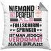 Fallschirmspringer Geschenk Kissen mit Füllung 40x40 Lustige Geschenkidee für Fallschirmspringer Geburtstag Niemand Ist Perfekt Aber Als Fallschirmspringer Ist Man Nah Dran (Grau) Grau Trendation