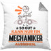 Mechaniker Geschenk Kissen mit Füllung 40x40 So Gut Kann Nur Ein Mechaniker Aussehen Geschenkidee (Grau) Grau Trendation