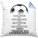 Fußballtrainer Kissen mit Füllung 40x40 Spruch Trainer Aus Leidenschaft Fußballcoach (Grau) Blau Trendation