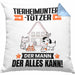 Tierheimunterstützer Kissen mit Füllung 40x40 Geschenk für Tierheimunterstützer Der Mann Der Alles Kann Geschenkidee zum Geburtstag (Grau) Blau Trendation