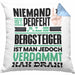 Bergsteiger Geschenk Kissen mit Füllung 40x40 Lustige Geschenkidee für Bergsteiger Geburtstag Niemand Ist Perfekt Aber Als Bergsteiger Ist Man Nah Dran (Grau) Blau Trendation