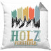 Holz Versteher Kissen mit Füllung 40x40 Geschenk Holzarbeiter Geschenkidee Waldarbeiter Schreiner (Grau) Grau Trendation