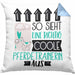 Pferdetrainerin Geschenk Kissen mit Füllung 40x40 Lustig Geschenkidee für Pferdetrainerin Geburtstag So Sieht Eine Richtig Coole Pferdetrainerin Aus Frauen Spruch (Grau) Blau Trendation