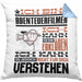 Abenteuerfilmer Geschenk Kaffee-Kissen mit Füllung 40x40 Geschenkidee für Abenteuerfilmer Ich Bin Abenteuerfilmer Ich Kann Es Dir Erklären Jedoch Nicht Für Dich Verstehen Spruch Lustig (Grau) Blau Trendation