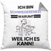 Schwiegerenkel Geschenk Kissen mit Füllung 40x40 Lustiger Spruch Ich Bin Schwiegerenkel Warum Weil Ich Es Kann Geschenkidee Bester Schwiegerenkel Geburtstag (Grau) Grau Trendation