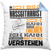Bassgitarrist Geschenk Kissen mit Füllung 40x40 Geschenkidee für Bassgitarrist Geburtstag Lustig Ich Bin Bassgitarrist Ich Kann Es Dir Erklären Aber Nicht Für Dich Verstehen (Grau) Blau Trendation