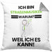 Straßenmusiker Geschenk Kissen mit Füllung 40x40 Lustiger Spruch Ich Bin Straßenmusiker Warum Weil Ich Es Kann Geschenkidee Bester Straßenmusiker Geburtstag (Grau) Grau Trendation
