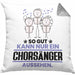 Chorsänger Geschenk Kissen mit Füllung 40x40 So Gut Kann Nur Ein Chorsänger Aussehen Geschenkidee (Grau) Grau Trendation