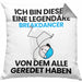 Breakdancer Geschenk Kissen mit Füllung 40x40 Lustige Geschenkidee Geburtstag für Breakdancer Ich Bin Dieser Legendäre Breakdancer Von Dem Alle Geredet Haben (Grau) Grau Trendation