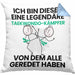 Taekwondo-Kämpfer Geschenk Kissen mit Füllung 40x40 Lustige Geschenkidee Geburtstag für Taekwondo-Kämpfer Ich Bin Dieser Legendäre Taekwondo-Kämpfer Von Dem Alle Geredet Haben (Grau) Blau Trendation