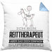 Reittherapeut Geschenk Kissen mit Füllung 40x40 Ich Bin Reittherapeut Aber Sag Doch Einfach Superheld Lustige Geschenkdiee für Reittherapeut (Grau) Blau Trendation