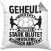 Handball Geschenk Kissen mit Füllung 40x40 Geschenkidee Handball-Spieler Handballspielerin Mädchen Jungs Geheult Wird Erst Wenn Es Stark (Grau) Grau Trendation