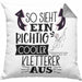 Kletterer Kissen mit Füllung 40x40 Geschenk So Sieht Ein Richtig Cooler Kletterer Aus Geschenkidee Spruch Lustig (Grau) Grau Trendation