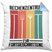 Rechenzentrum für Forgeschrittene Kissen mit Füllung 40x40 Gschenk Gärtner, Hobbygärtner Geschenkidee Lustiger Spruch Häferl (Grau) Blau Trendation