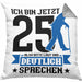 Kissen mit Füllung 40x40 Geschenk zum 25. Geburtstag Lustiger Spruch Geschenkidee Männer Frauen (Grau) Grau Trendation