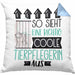 Tierpflegerin Geschenk Kissen mit Füllung 40x40 Lustig Geschenkidee für Tierpflegerin Geburtstag So Sieht Eine Richtig Coole Tierpflegerin Aus Frauen Spruch (Grau) Blau Trendation