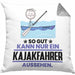 Kajakfahrer Geschenk Kissen mit Füllung 40x40 So Gut Kann Nur Ein Kajakfahrer Aussehen Geschenkidee (Grau) Grau Trendation
