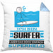 Surfer Geschenk Kissen mit Füllung 40x40 Ich Bin Surfer Aber Sag Doch Einfach Superheld Lustige Geschenkdiee für Surfer (Grau) Blau Trendation