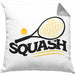 Lustige Squash-Kissen mit Füllung 40x40 Geschenk für Squash-Spieler (Grau) Grau Trendation