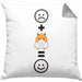 Hamster Kissen mit Füllung 40x40 Geschenk für Hamster Liebhaber Fans Besitzer :( + Hamster = :) Lustige Geschenkidee Geburtstag (Grau) Grau Trendation