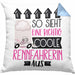 Rennfahrerin Geschenk Kissen mit Füllung 40x40 Lustig Geschenkidee für Rennfahrerin Geburtstag So Sieht Eine Richtig Coole Rennfahrerin Aus Frauen Spruch (Grau) Blau Trendation