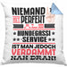 Hundegassi-Service Geschenk Kissen mit Füllung 40x40 Lustige Geschenkidee für Hundegassi-Service Geburtstag Niemand Ist Perfekt Aber Als Hundegassi-Service Ist Man Nah Dran (Grau) Blau Trendation