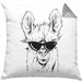 Llama Alpaka Kissen mit Füllung 40x40 Geschenk Lama Geschenkidee für Lama-Fans (Grau) Grau Trendation