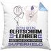 Gleitschirmlehrer Geschenk Kissen mit Füllung 40x40 Ich Bin Gleitschirmlehrer Aber Sag Doch Einfach Superheld Lustige Geschenkdiee für Gleitschirmlehrer (Grau) Blau Trendation