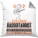 Bassgitarrist Geschenk Kissen mit Füllung 40x40 Ich Bin Bassgitarrist Aber Sag Doch Einfach Superheld Lustige Geschenkdiee für Bassgitarrist (Grau) Grau Trendation