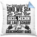 Waldarbeiter Kissen mit Füllung 40x40 Geschenk Kettensägen Sind Wie S** Sie Sind Nur G**** Wenn Sie Laut Scharf Und Gut Geschmiert Sind (Grau) Blau Trendation