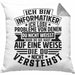 Informatiker Geschenk Kissen mit Füllung 40x40 Programmierer Coder Hardware Informatik IT Ich Löse Probleme (Grau) Grau Trendation
