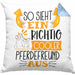 Pferdefreund Kissen mit Füllung 40x40 So Sieht Ein Richtig Cooler Pferdefreund Aus Geschenk Lustiger Spruch Geschenkidee (Grau) Blau Trendation