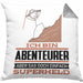 Abenteurer Geschenk Kissen mit Füllung 40x40 Ich Bin Abenteurer Aber Sag Doch Einfach Superheld Lustige Geschenkdiee für Abenteurer (Grau) Grau Trendation