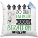Beraterin Geschenk Kissen mit Füllung 40x40 Lustig Geschenkidee für Beraterin Geburtstag So Sieht Eine Richtig Coole Beraterin Aus Frauen Spruch (Grau) Blau Trendation