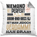 Drum-and-Bass-DJ Geschenk Kissen mit Füllung 40x40 Lustige Geschenkidee für Drum-and-Bass-DJ Geburtstag Niemand Ist Perfekt Aber Als Drum-and-Bass-DJ Ist Man Nah Dran (Grau) Grau Trendation