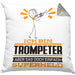 Trompeter Geschenk Kissen mit Füllung 40x40 Ich Bin Trompeter Aber Sag Doch Einfach Superheld Lustige Geschenkdiee für Trompeter (Grau) Grau Trendation