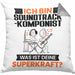 Soundtrack-Komponist Kissen mit Füllung 40x40 Geschenk für Soundtrack-Komponist Geburtstag Lustiger Spruch Was Ist Deine Superkraft (Grau) Grau Trendation
