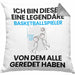 Basketballspieler Geschenk Kissen mit Füllung 40x40 Lustige Geschenkidee Geburtstag für Basketballspieler Ich Bin Dieser Legendäre Basketballspieler Von Dem Alle Geredet Haben (Grau) Grau Trendation