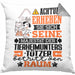 Tierheimunterstützer Geschenk Kissen mit Füllung 40x40 Lustiger Spruch Erheben Sie Sich Der Tierheimunterstützer Betritt den Raum (Grau) Grau Trendation