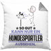 Hundesportler Geschenk Kissen mit Füllung 40x40 So Gut Kann Nur Ein Hundesportler Aussehen Geschenkidee (Grau) Grau Trendation
