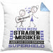 Straßenmusiker Geschenk Kissen mit Füllung 40x40 Ich Bin Straßenmusiker Aber Sag Doch Einfach Superheld Lustige Geschenkdiee für Straßenmusiker (Grau) Blau Trendation