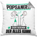 Popsänger Kissen mit Füllung 40x40 Geschenk für Popsänger Der Mann Der Alles Kann Geschenkidee zum Geburtstag (Grau) Grau Trendation