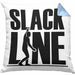 Lustige Kissen mit Füllung 40x40 für Slackliner Geschenk Slackline (Grau) Blau Trendation