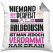 Halbcousin Geschenk Kissen mit Füllung 40x40 Lustige Geschenkidee für Halbcousin Geburtstag Niemand Ist Perfekt Aber Als Halbcousin Ist Man Nah Dran (Grau) Grau Trendation