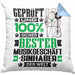 Musikgeschäftsinhaber Geschenk Lustiger Spruch für Musikgeschäftsinhaber Geschenkidee Bester Musikgeschäftsinhaber Der WeltKissen mit Füllung 40x40 (Grau) Blau Trendation