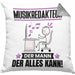 Musikredakteur Kissen mit Füllung 40x40 Geschenk für Musikredakteur Der Mann Der Alles Kann Geschenkidee zum Geburtstag (Grau) Grau Trendation
