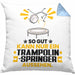 Trampolinspringer Geschenk Kissen mit Füllung 40x40 So Gut Kann Nur Ein Trampolinspringer Aussehen Geschenkidee (Grau) Blau Trendation